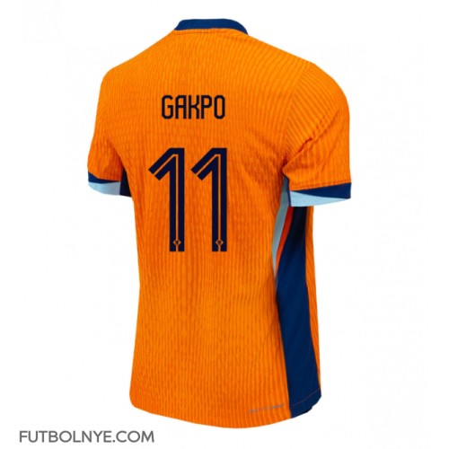 Camiseta Países Bajos Cody Gakpo #11 Primera Equipación Eurocopa 2024 manga corta